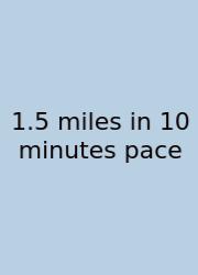 1.5 Miles In 10 Minutes Pace