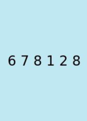 6 7 8 1 2 8