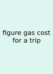 Figure Gas Cost For A Trip