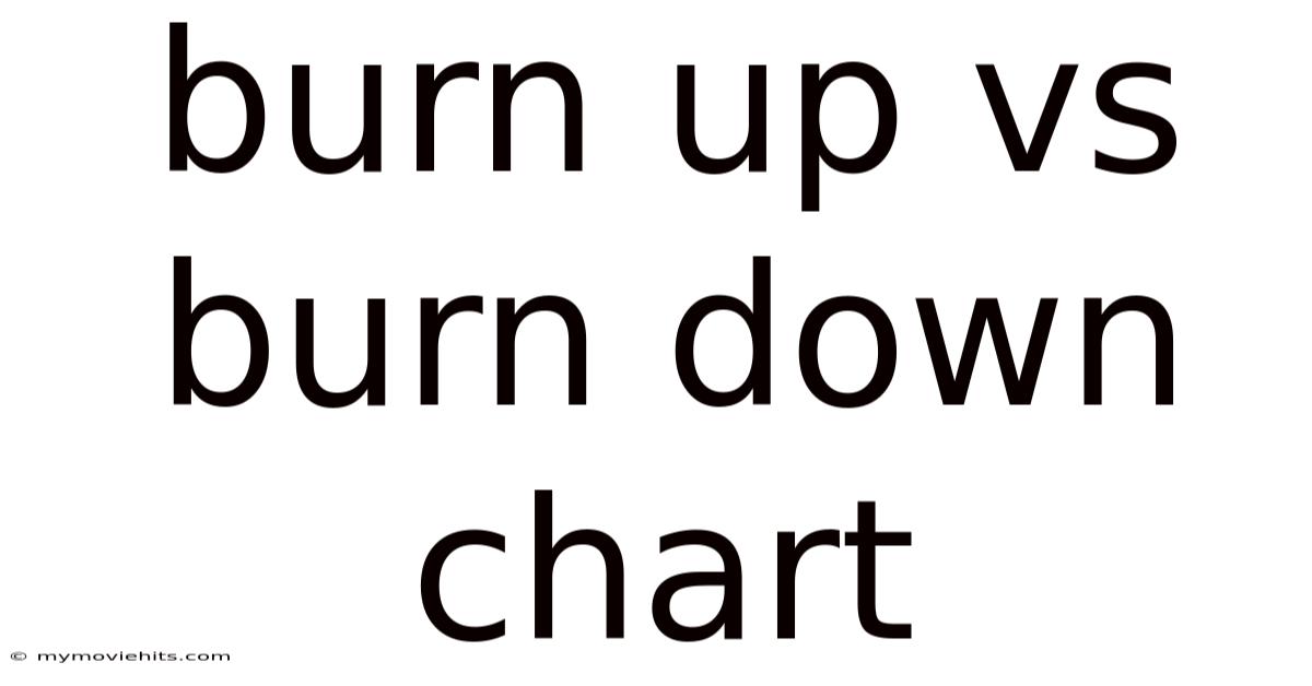 Burn Up Vs Burn Down Chart