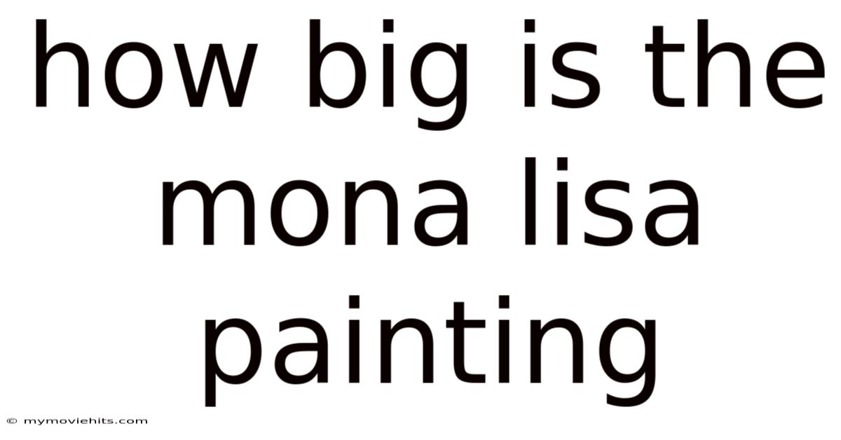 How Big Is The Mona Lisa Painting