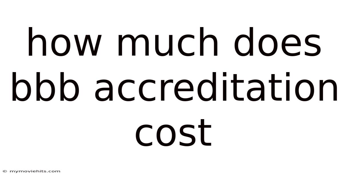 How Much Does Bbb Accreditation Cost