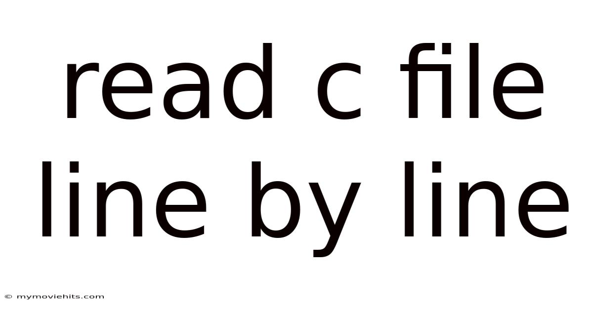 Read C File Line By Line