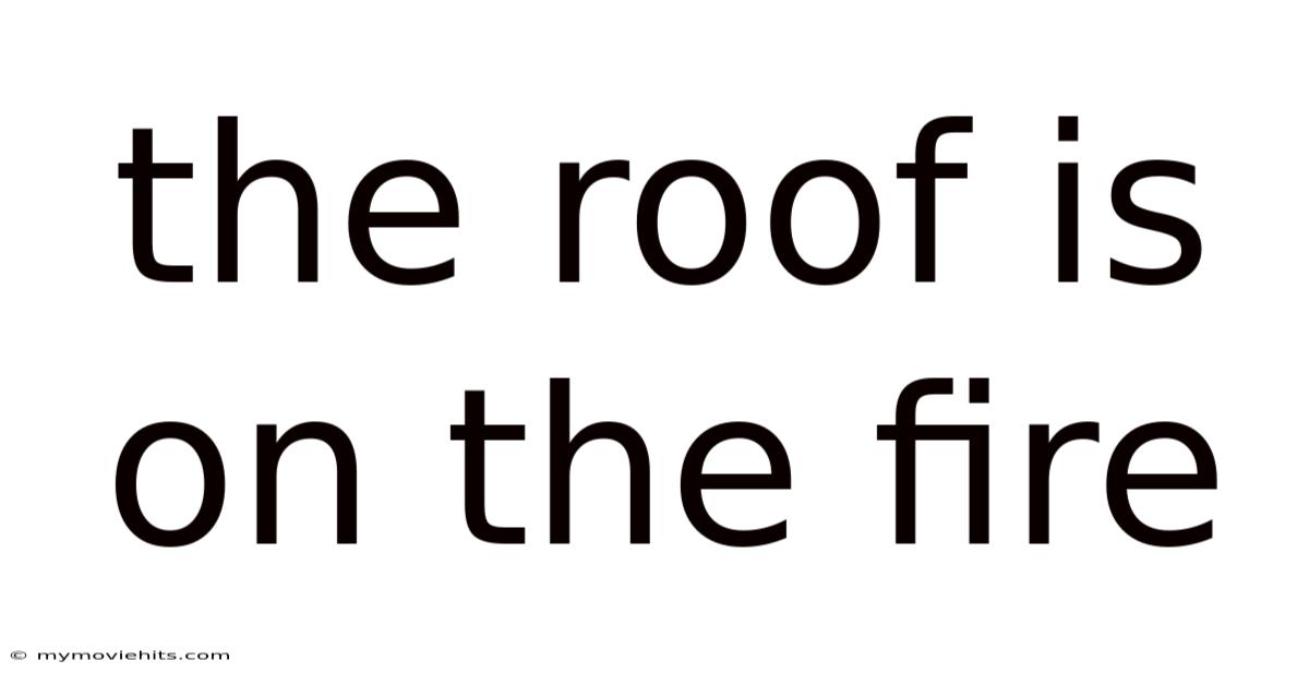 The Roof Is On The Fire
