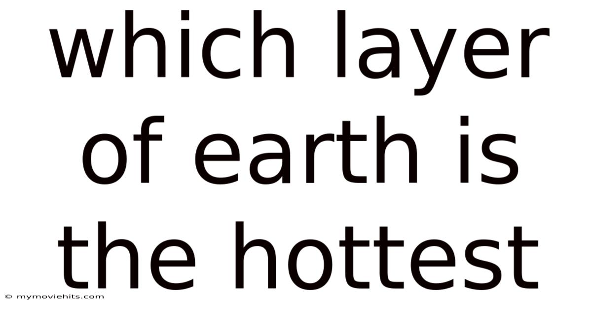 Which Layer Of Earth Is The Hottest